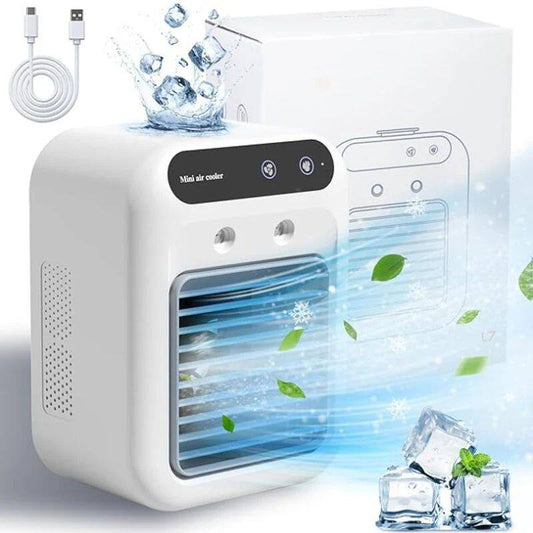  Limited Time Half Price - Mini Portable Air Conditioner with Cooling and Humidifying Functions