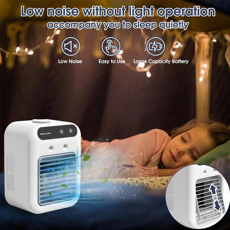  Limited Time Half Price - Mini Portable Air Conditioner with Cooling and Humidifying Functions