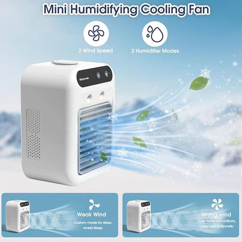  Limited Time Half Price - Mini Portable Air Conditioner with Cooling and Humidifying Functions